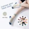Colorful Striped Grip Sports Crew Sock Custom Cotton Pilates Yoga Socks For Women