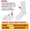 Factory Wholesale Unisex Custom Design 100% Cotton Crew Socks For Men