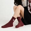 High Quality Custom Cartoon Sock Embroidered Women Socks