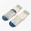 Colorful Striped Grip Sports Crew Sock Custom Cotton Pilates Yoga Socks For Women