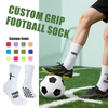 Brathable Custom Grip Sports Sock Anti Slip Footabll Socks For Men