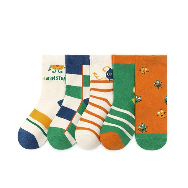 Fashion Colorful Custom Logo Cotton Crew Socks for Youth