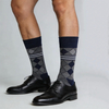 High Quality Custom Formal Sock Diamond Shaped Design Cotton Dress Socks For Men