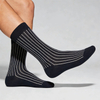 High Quality Custom Formal Sock Diamond Shaped Design Cotton Dress Socks For Men