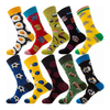 Colorful Unisex 100% Cotton Custom Crew Socks For Adults