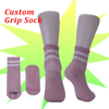 OEM Wholesale Custom Anti Slip Spots Crew Sock Women Cotton Pilates Socks 