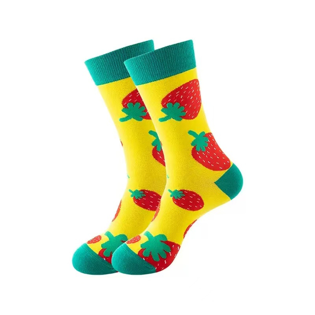 Fashion Colorful Custom Cartoon Funny Sock Cotton Men Socks Unisex Happy Casual Crew Socks for Adults